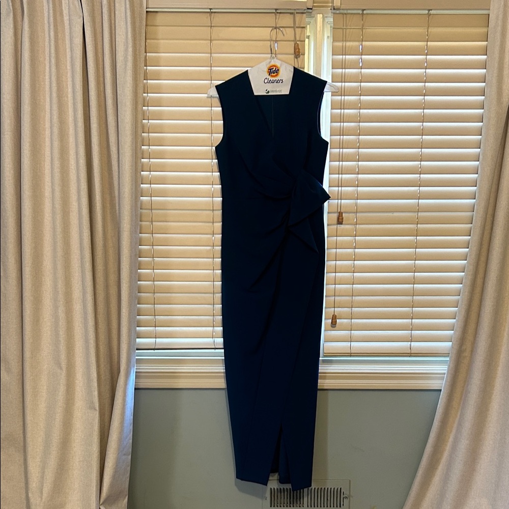 Kay Unger Navy Maxi Dress